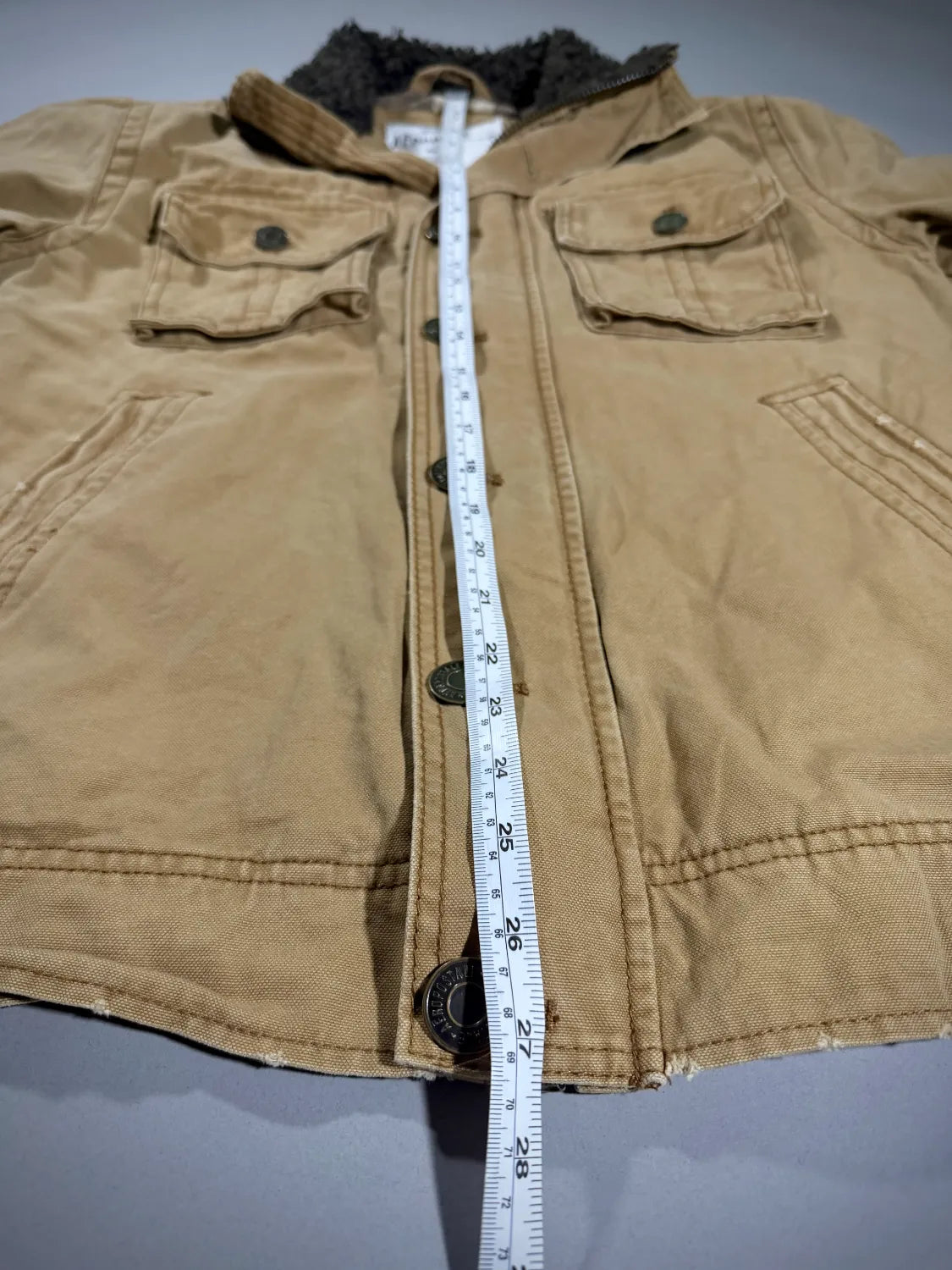 VTG ‘09 Aeropostale Utility Jacket - Canvas w/Sherpa Collar (Men’s S)