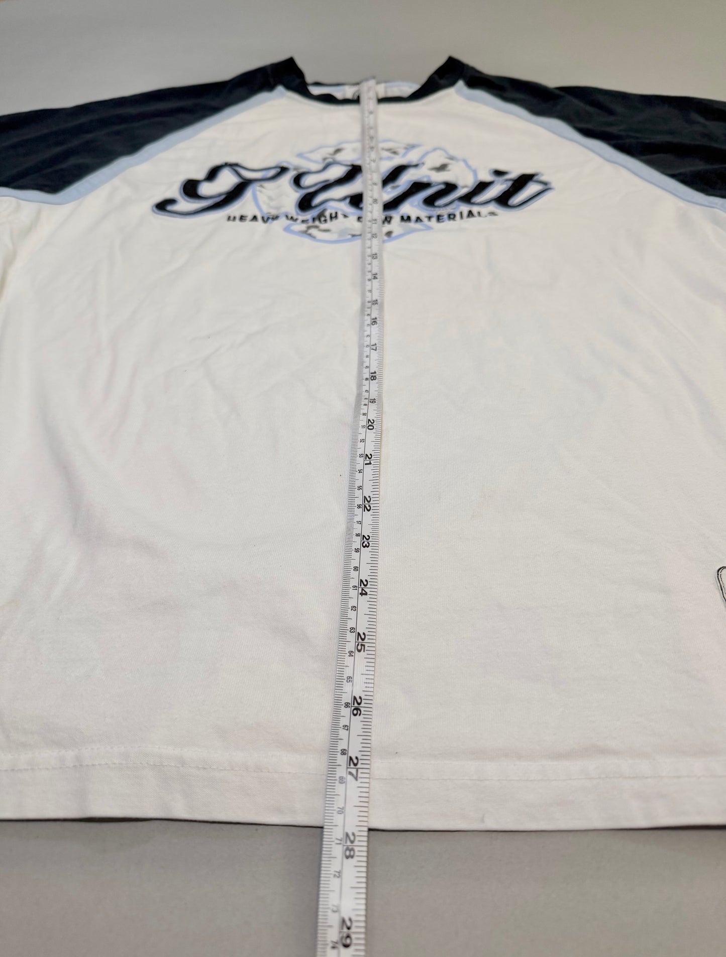 Length measurement photo of the vintage G-Unit short sleeve shirt.