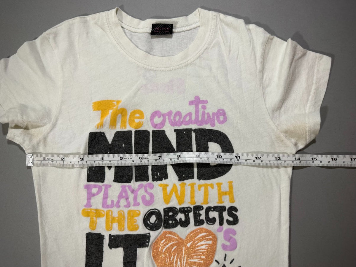 VTG Volcom Graphic Tee - Y2K Skater Girl (Juniors’ S)