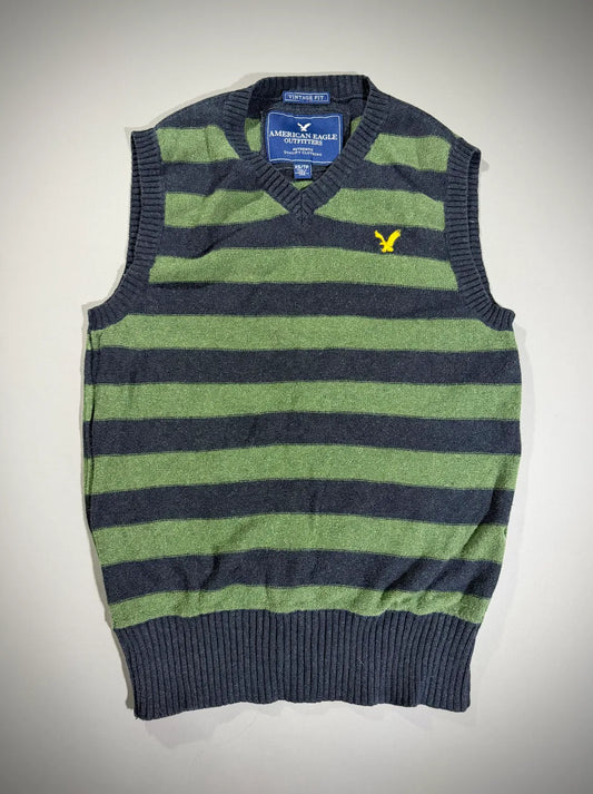 VTG American Eagle Sweater Vest - 2000s Rugby Style Prep (Men’s XS)