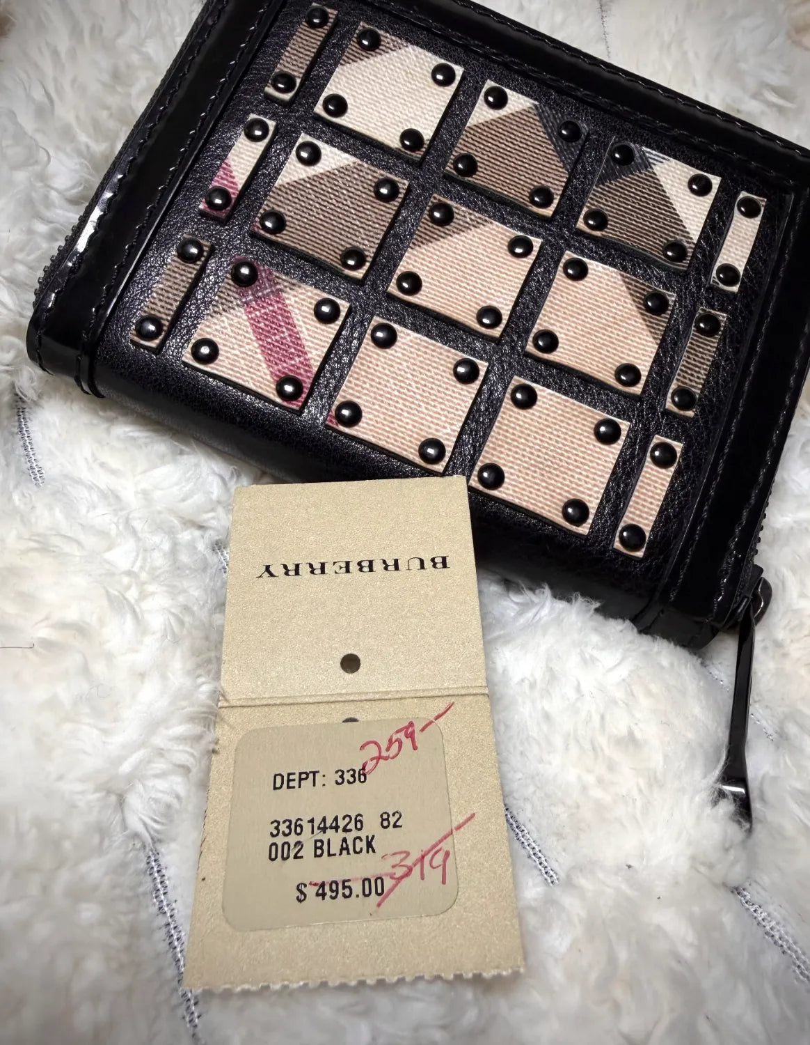 🏆VTG - RARE - NWT🏆 ‘08 Burberry Studded Wallet - Warrior Collection