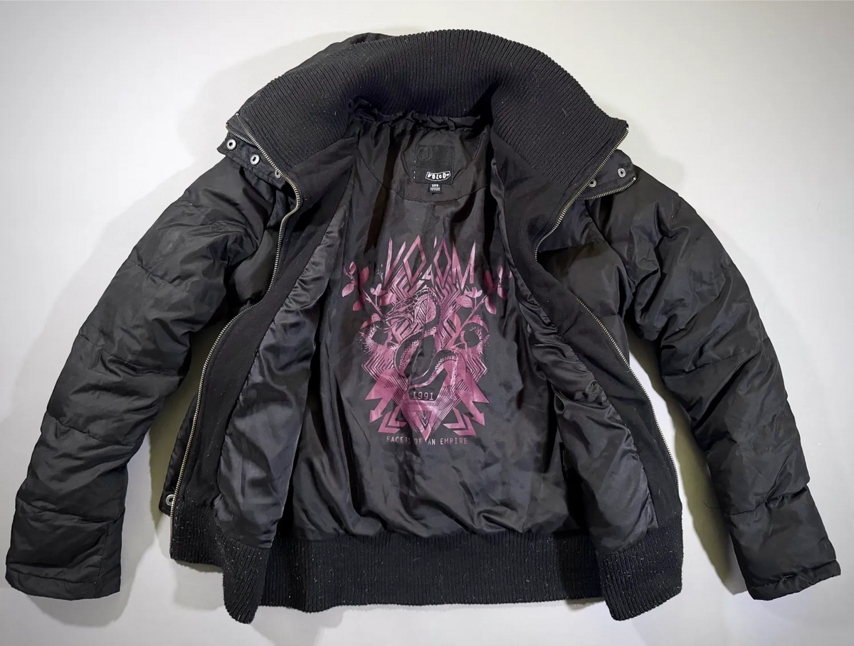 Volcom Down-Filled Puffer Jacket - Layered Winter Outerwear (Women’s S)