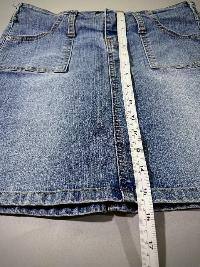 VTG Angels Jeans Mini Skirt - Y2K Low Rise Denim (Juniors’ 7)