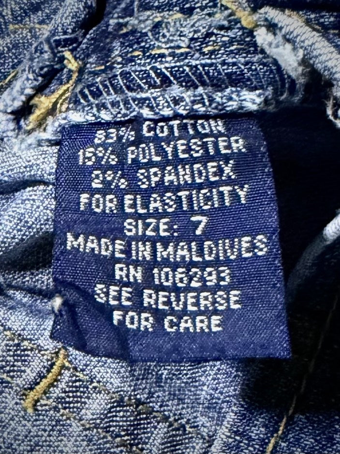 VTG Angels Jeans Mini Skirt - Y2K Low Rise Denim (Juniors’ 7)
