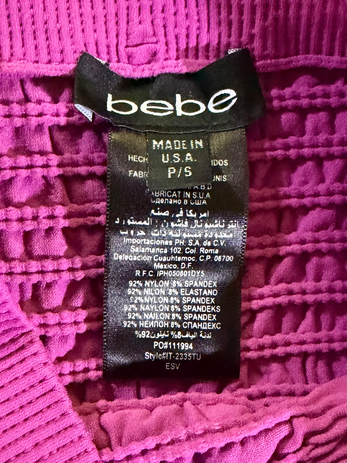 2010s Bebe Textured Tube Top - Strapless Club Wear (Women’s S)