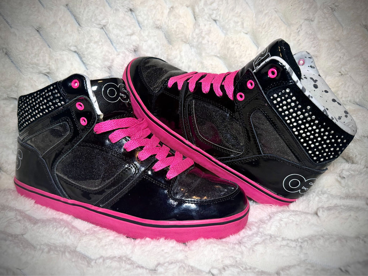 Y2K & RARE Bling Osiris NYC 83 - Emo/Scene Skate Shoes (Women’s 8.5)