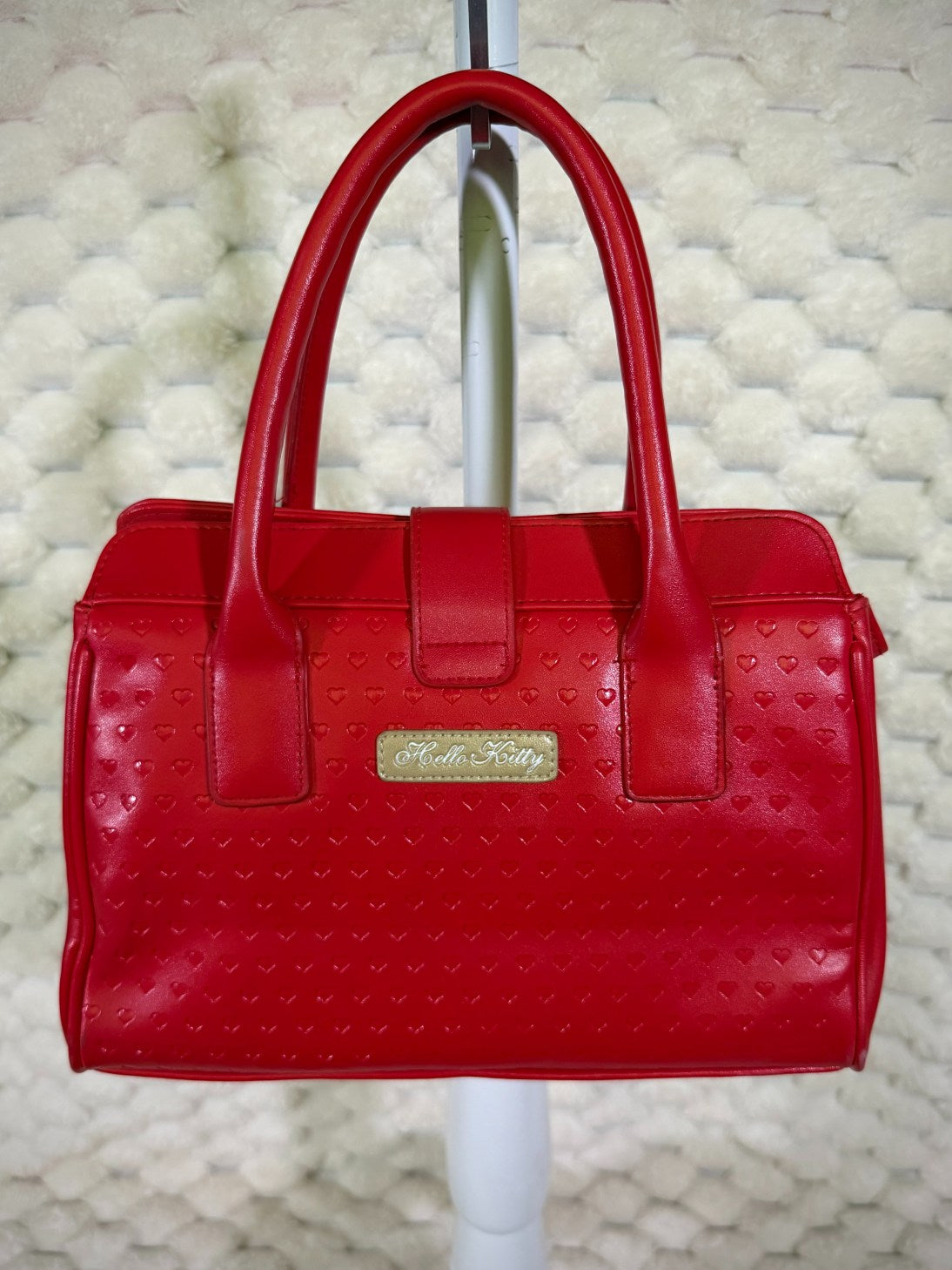 VTG Sanrio Hello Kitty Hearts Purse - Y2K Kawaii Coquette Shoulder Bag